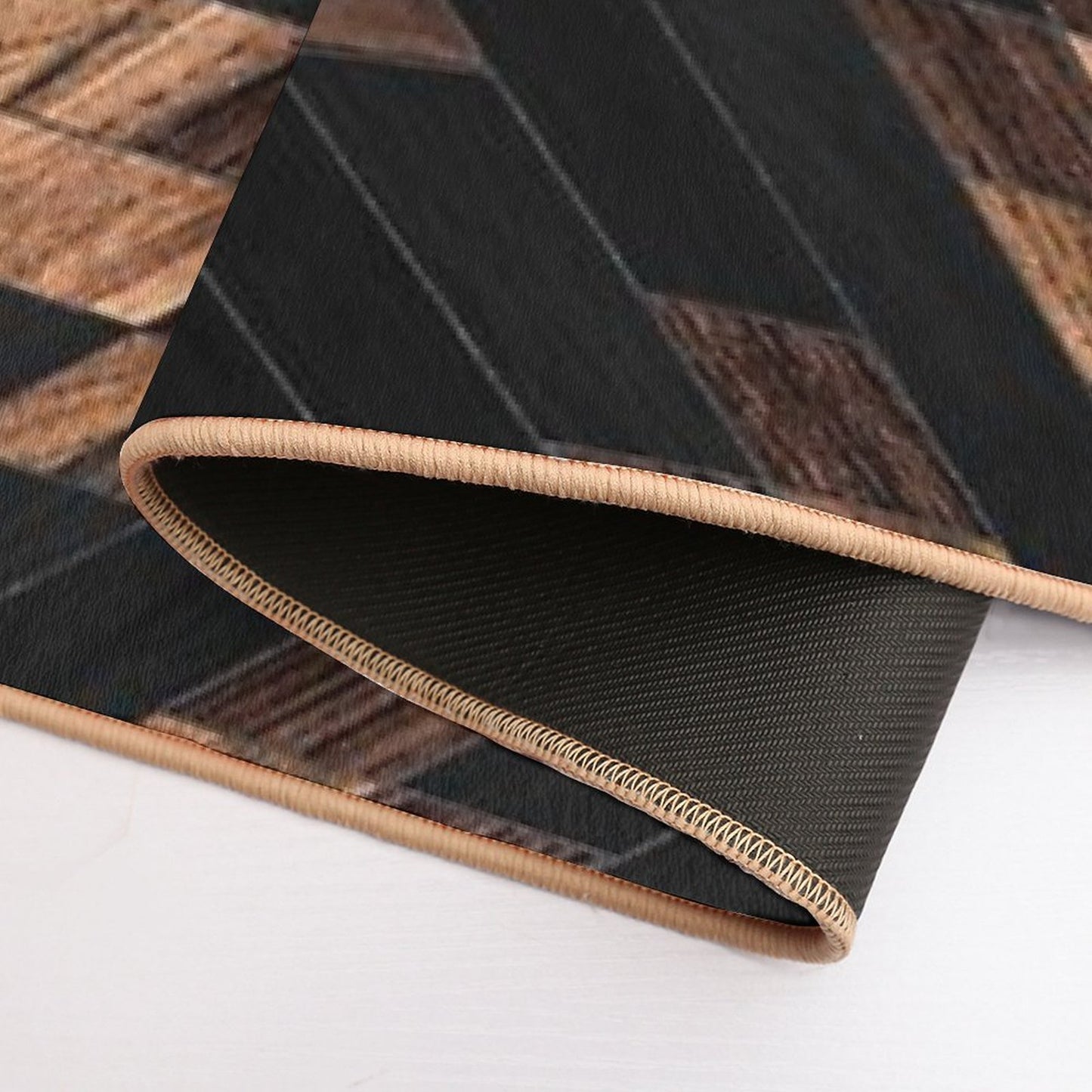 Urban Tribal Pattern No.7 - Aztec - Wood Rapid-Drying Bath Mat