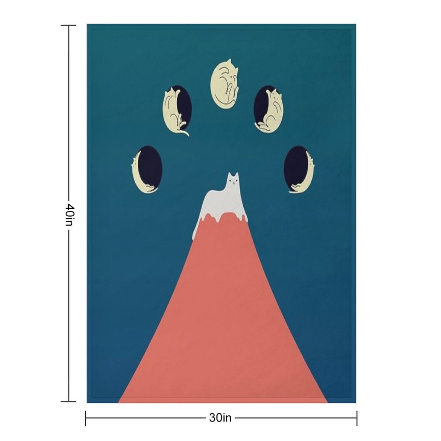 Cat Landscape 88 Gift-ready Throw Blanket