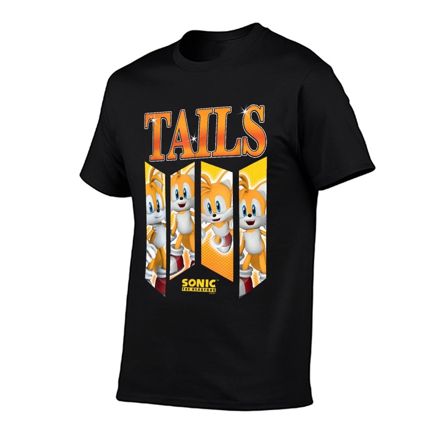 Sonic The Hedgehog Tails Speed & Shine Panels  Breathable T-Shirt