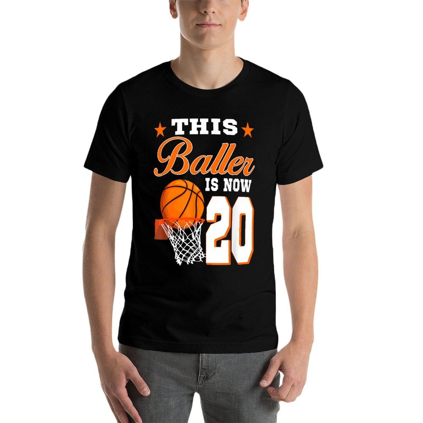 This Baller Is Now 20 Year Old Basketball 20th Birthday Classic T-Shirt