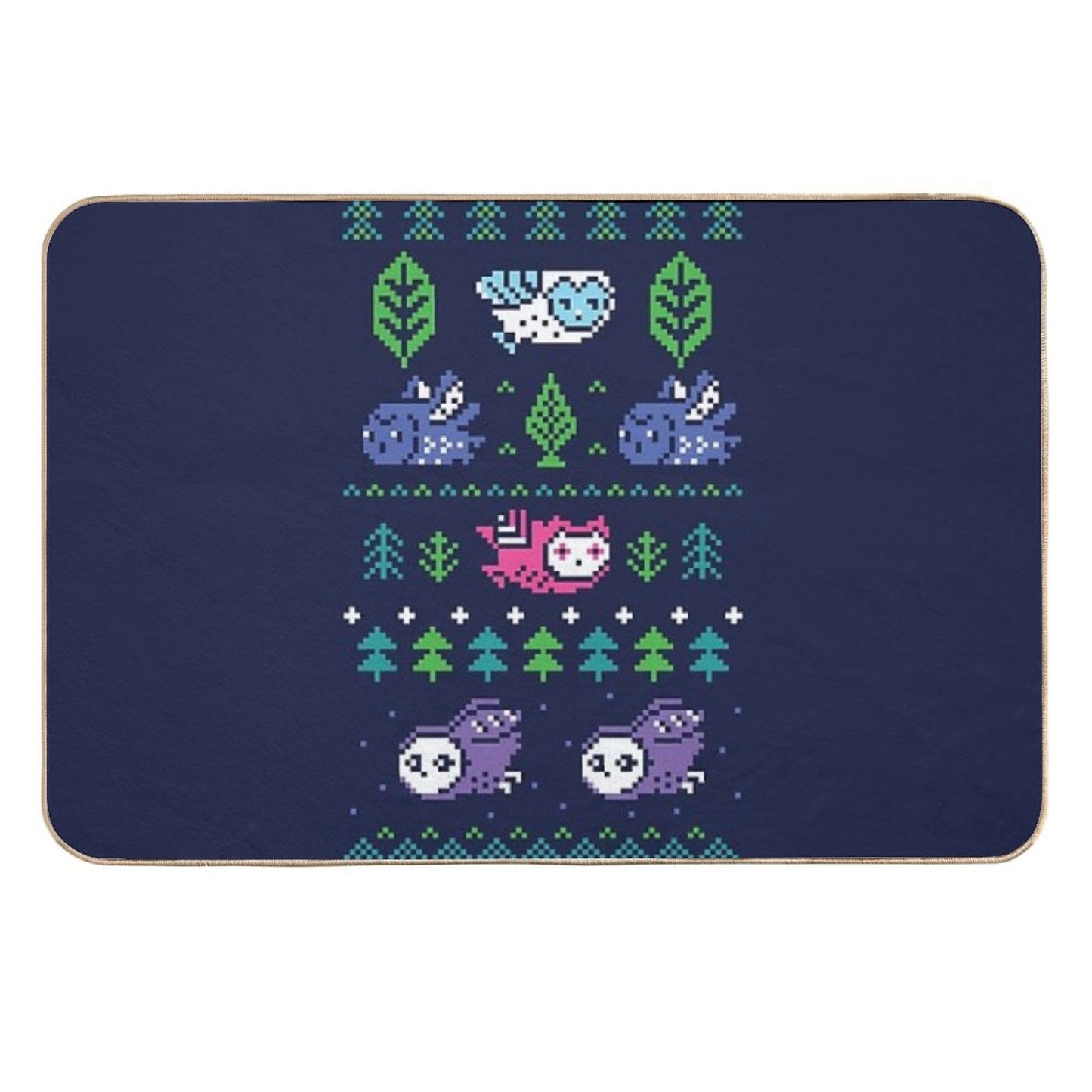 Faire Isle Owls Dirt-Trapping Bath Mat