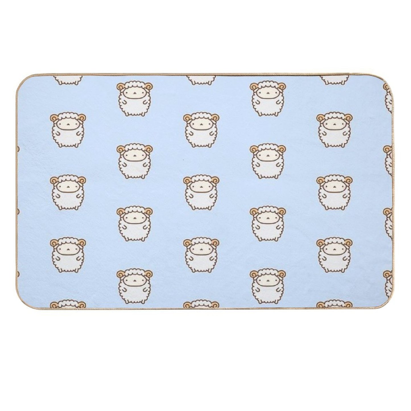 Cute Sheep Fade-Resistant Bath Mat