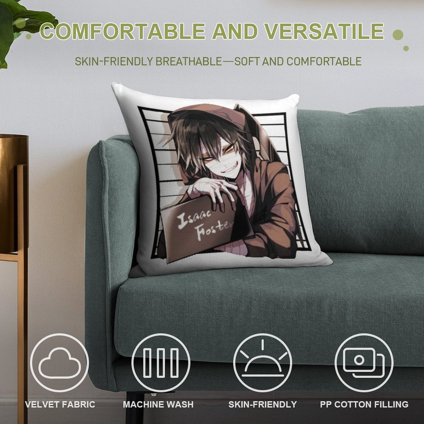 Isaac Foster - Angels Of Death Soft Easy Maintenance Throw Pillow