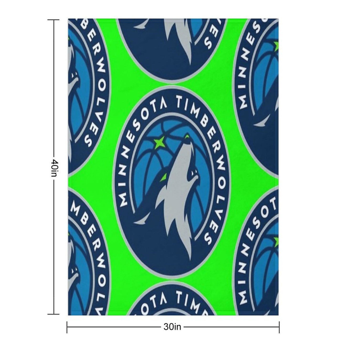 Minnesota Timberwolves Wrinkle-free Throw Blanket