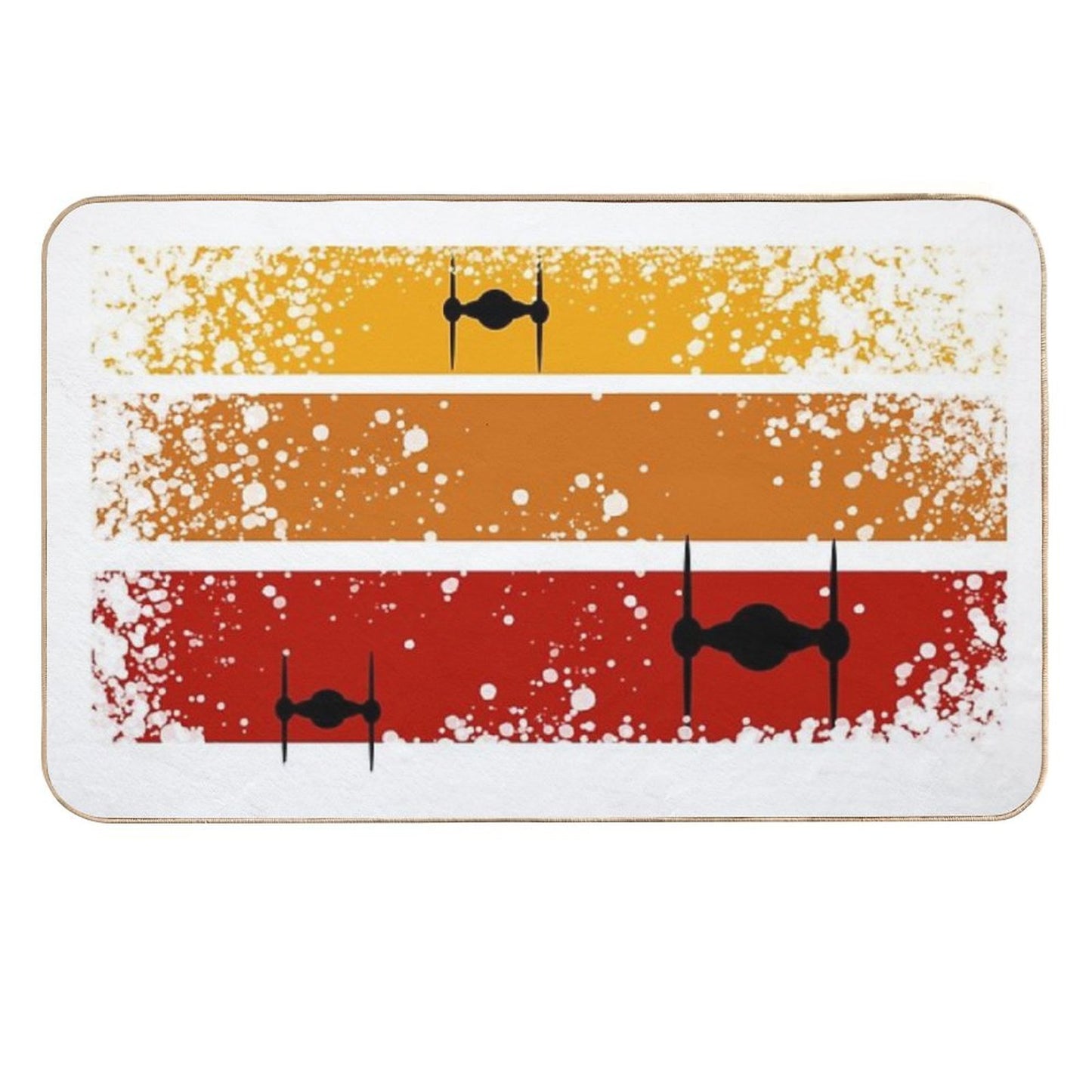 Tie Fighters Attack Durable Bath Mat