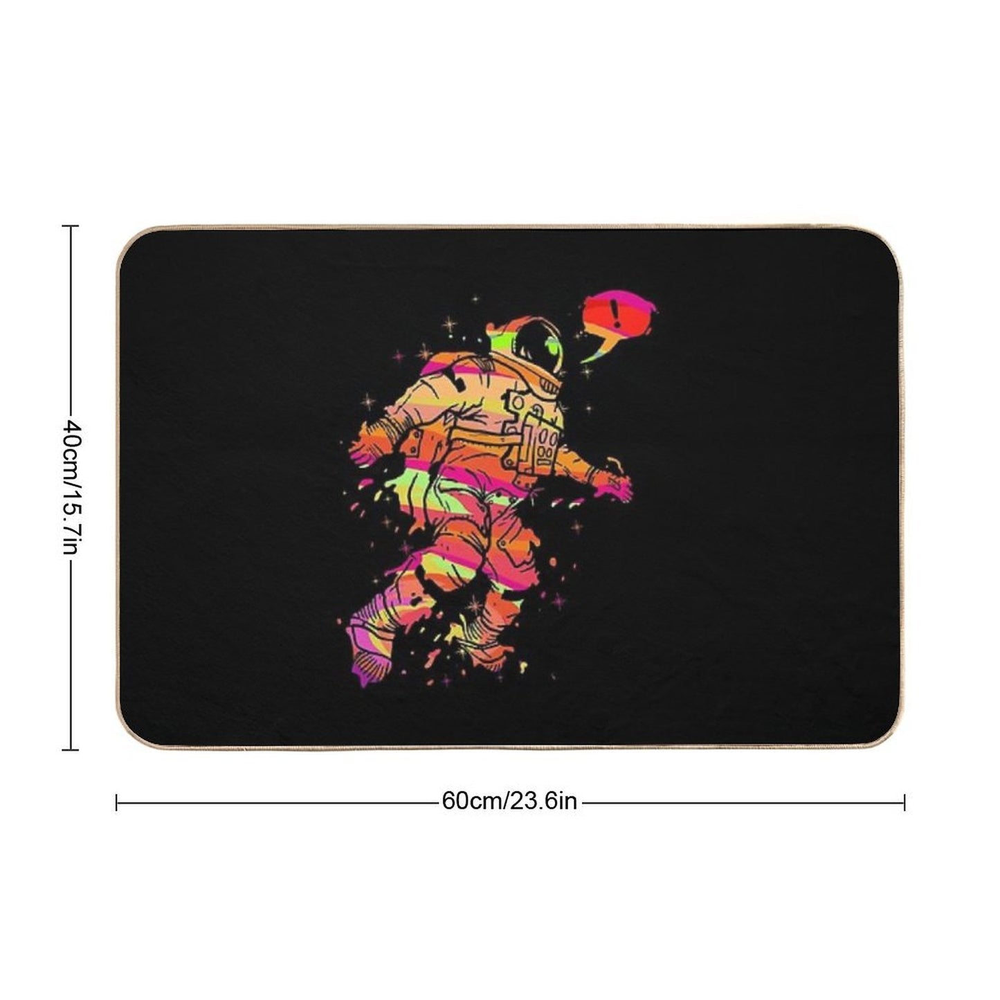 Spaced Out  Non-Slip Bath Mat