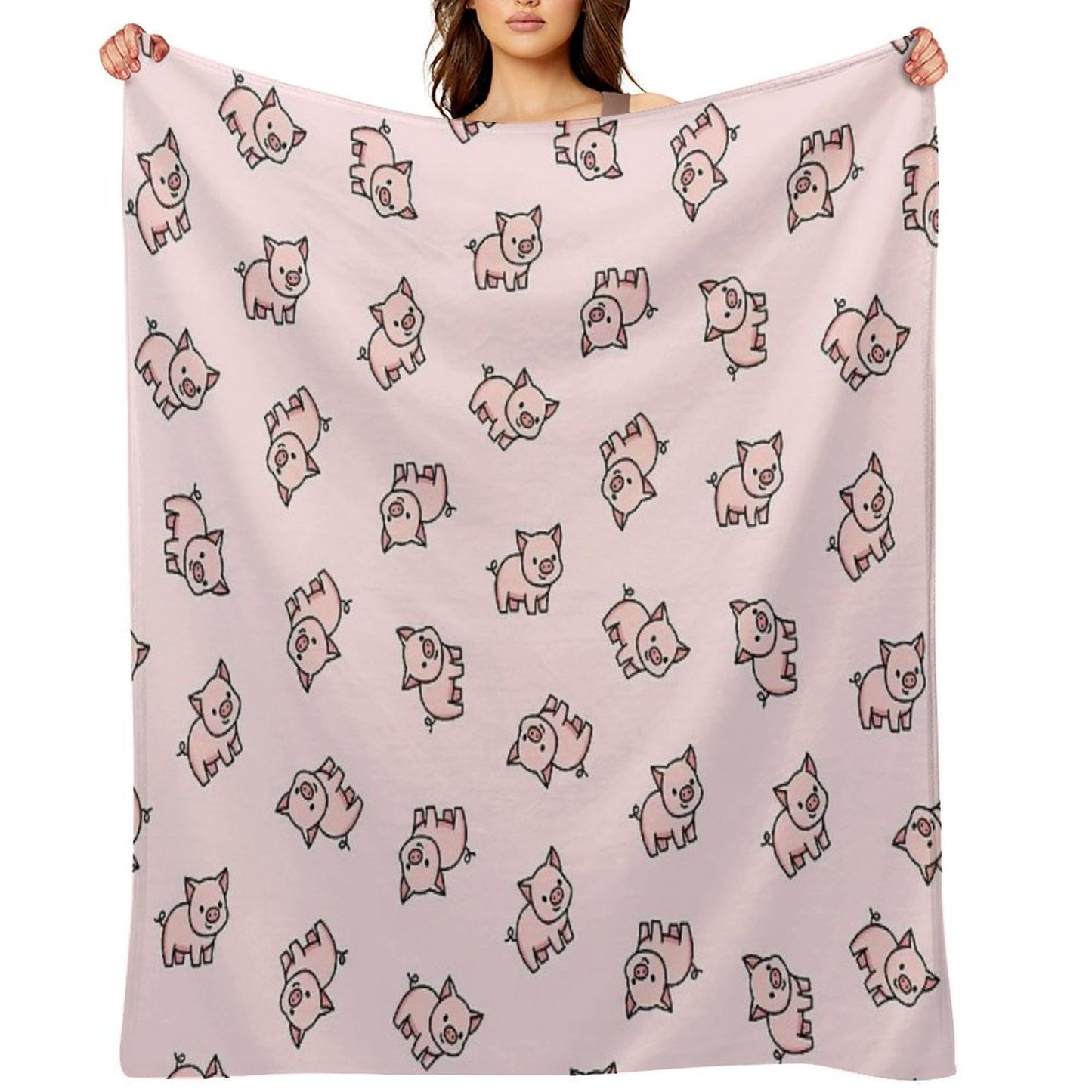 Pig Premium Throw Blanket