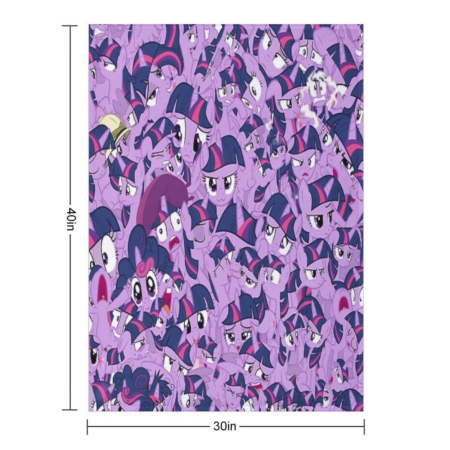 Twilight Sparkle Mess Quick-dry Throw Blanket