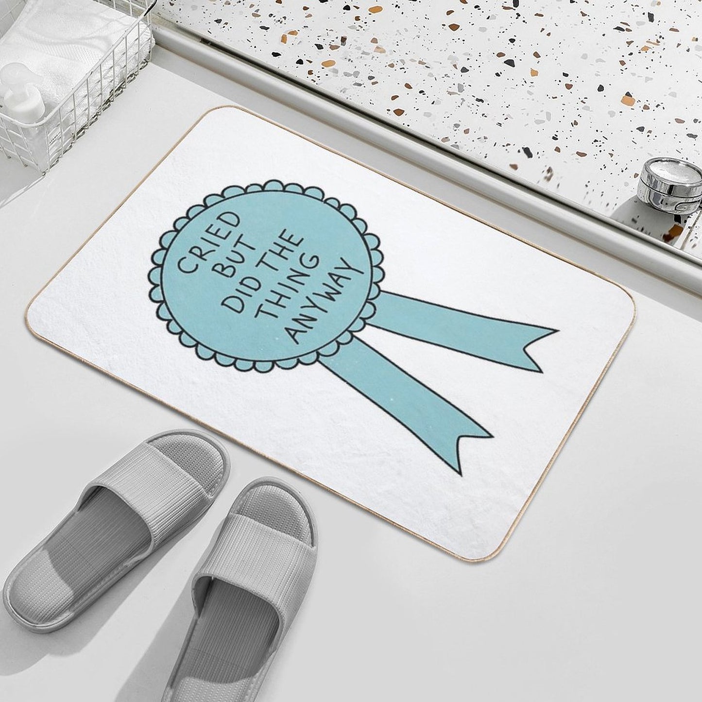 Did The Thing Anyway High-Traffic Bath Mat