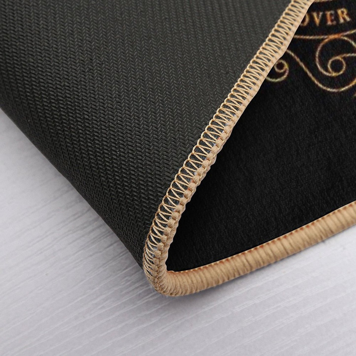 Gold Bibliophile - Black Rapid-Drying Bath Mat