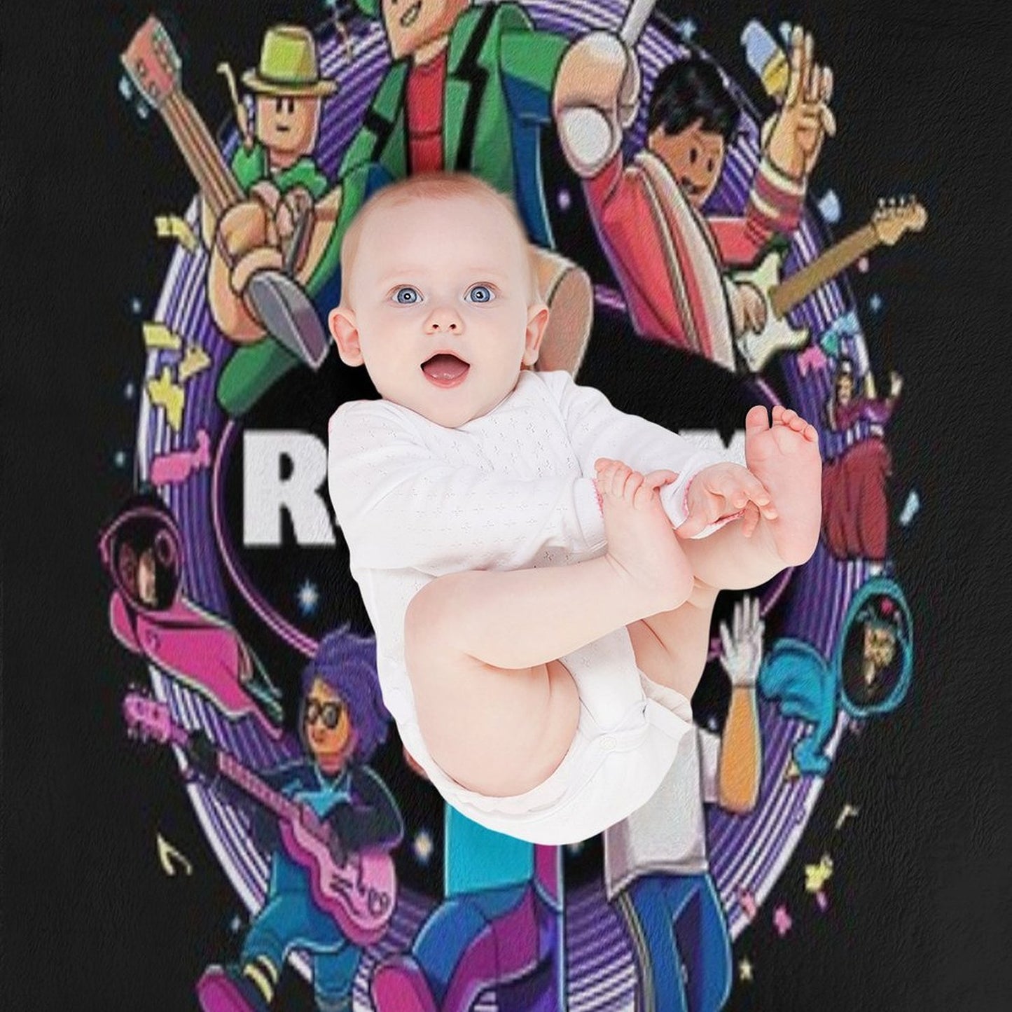 Roblox Vibrant Travel-friendly Throw Blanket