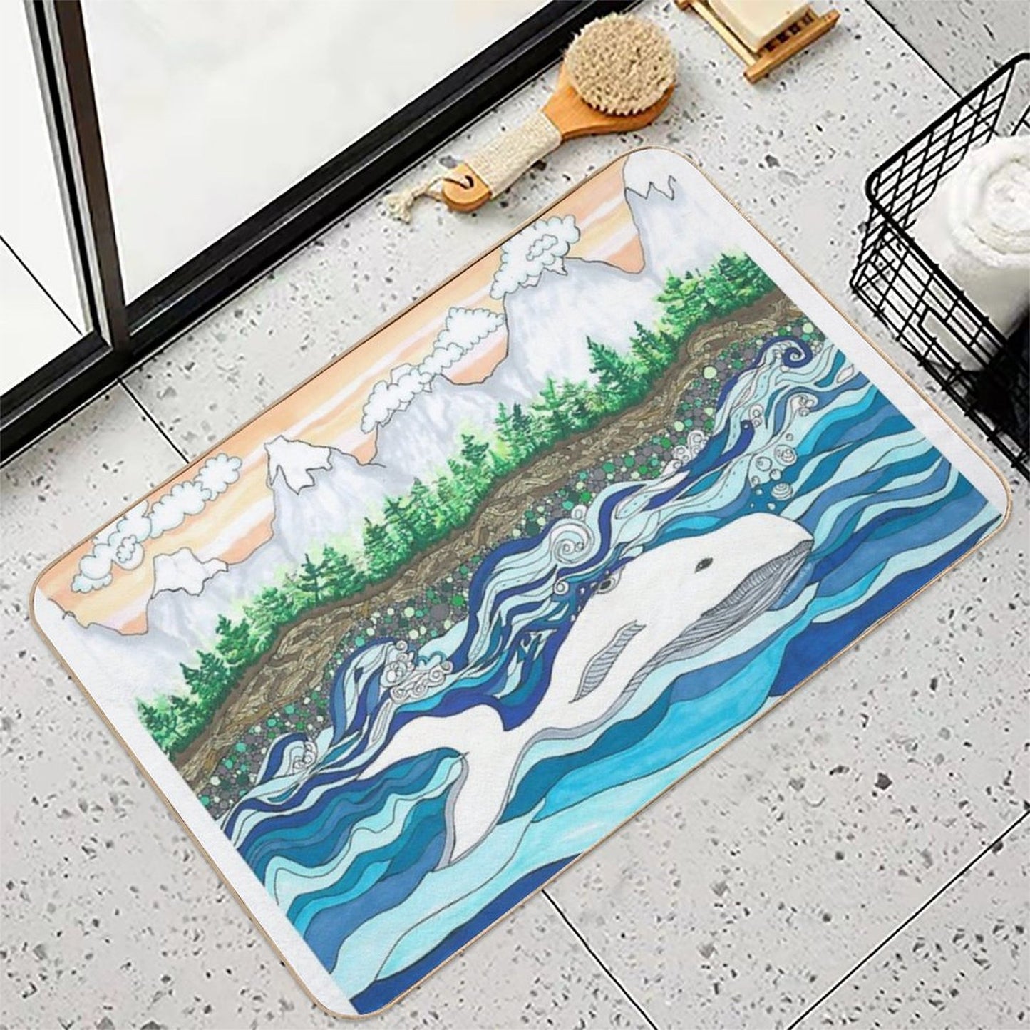 Dreaming of Vancouver Stain-Proof Bath Mat
