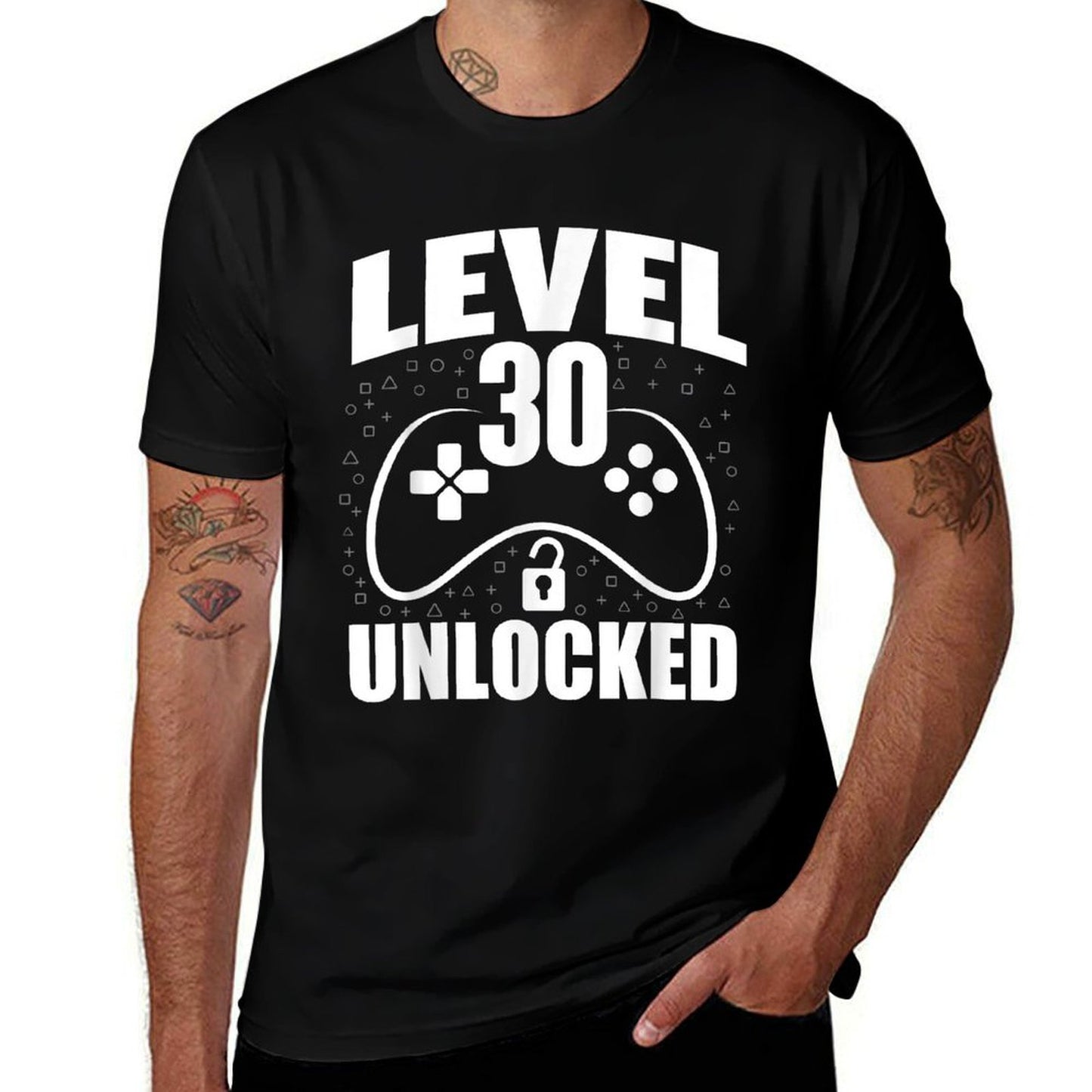 30th Birthday Gaming Gamer 30 Years Old Bday Fade-proof Color T-Shirt