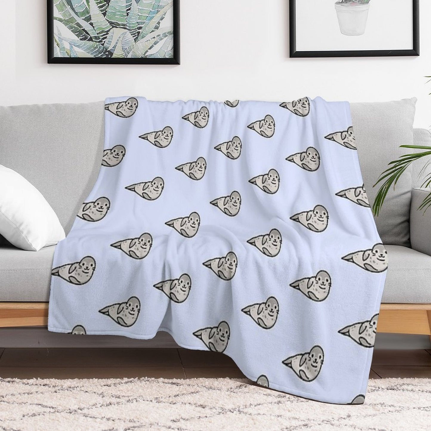 Grey Seal Premium Throw Blanket