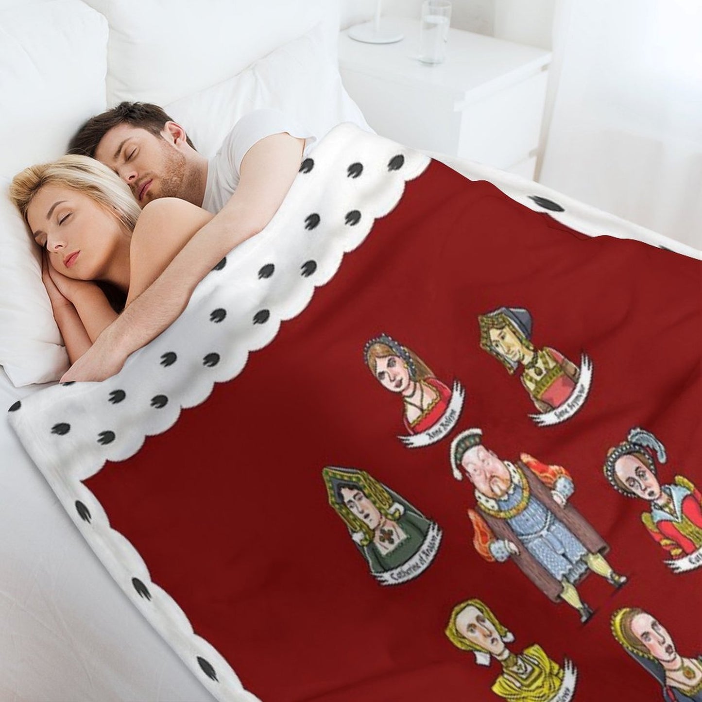 The Six Wives of King Henry VIII Compact Throw Blanket