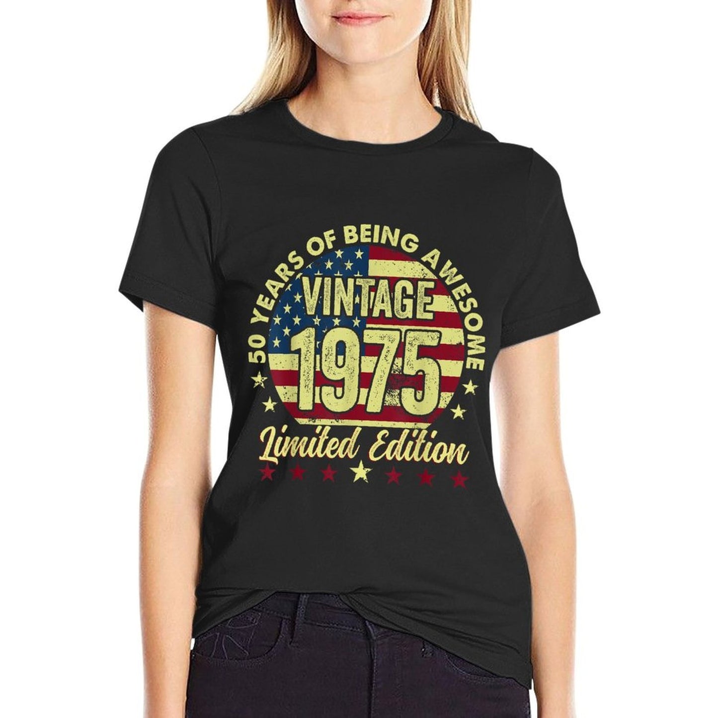50 Year Old Gifts Vintage 1975 Limited Edition 50th Birthday Versatile T-Shirt