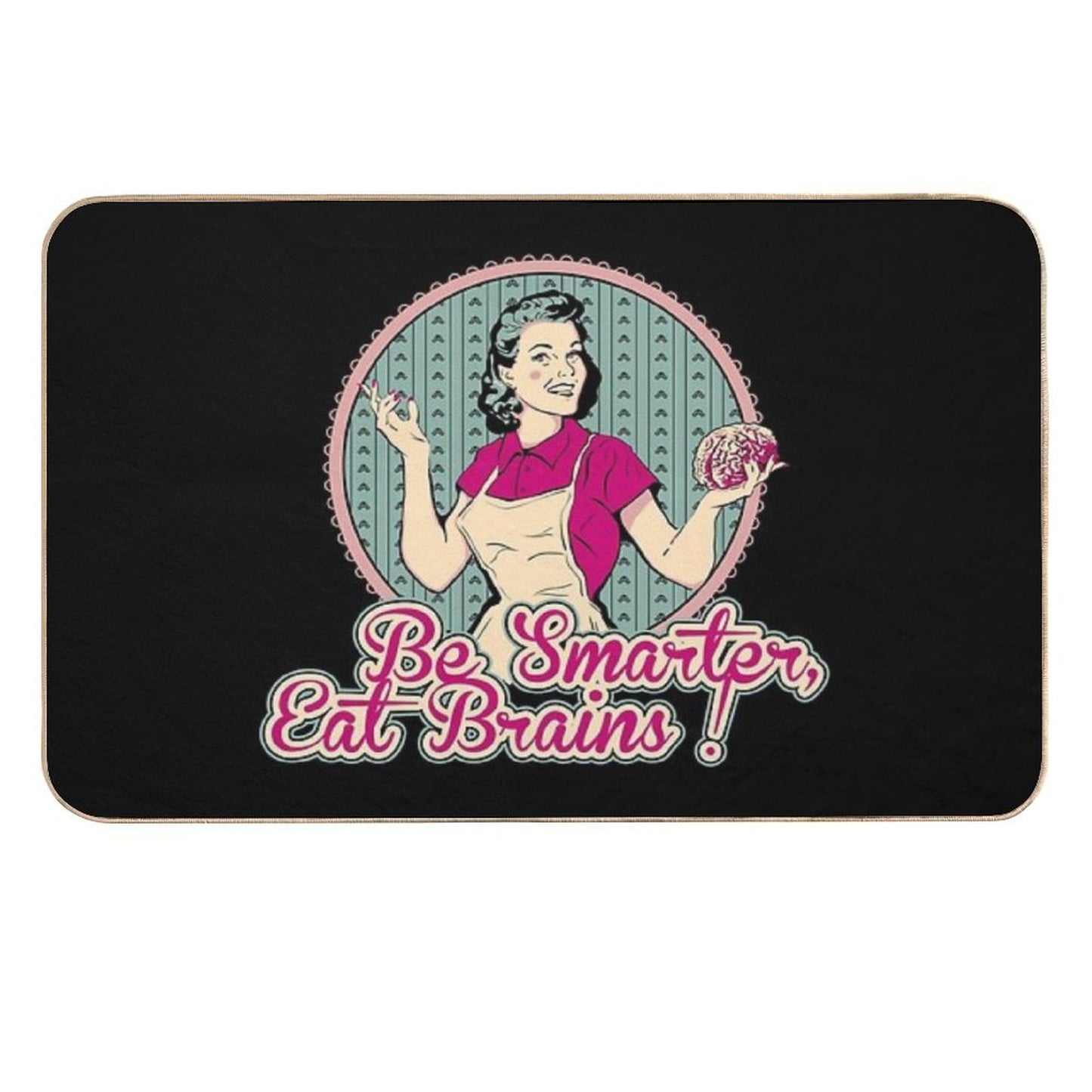 Eat Brains Rapid-Drying Bath Mat