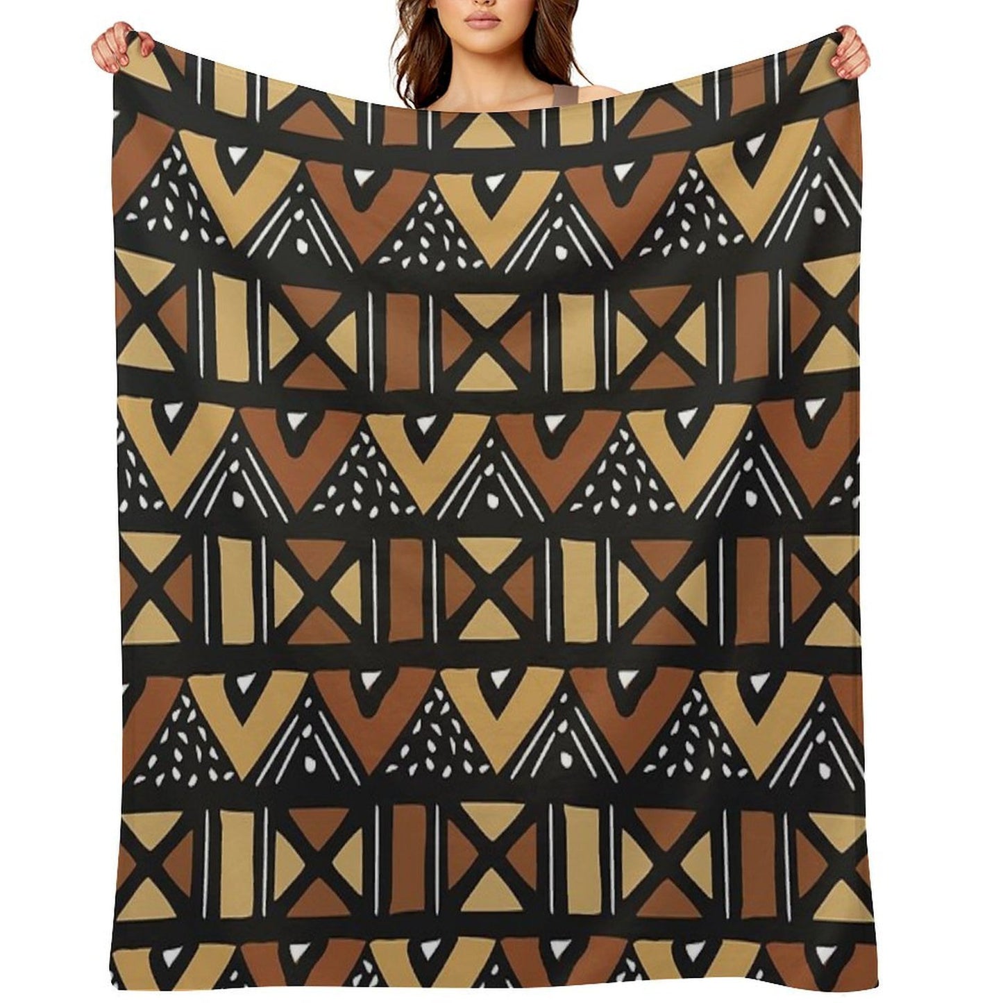 Mud Cloth Mali Compact Throw Blanket