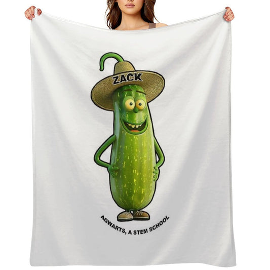 Zack Zucchini Wrinkle-free Throw Blanket