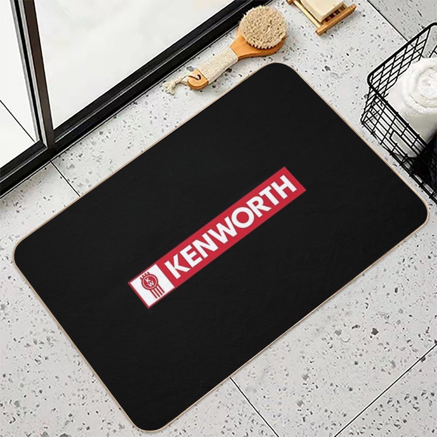 Kenworth Logo Truck Company Durable Bath Mat