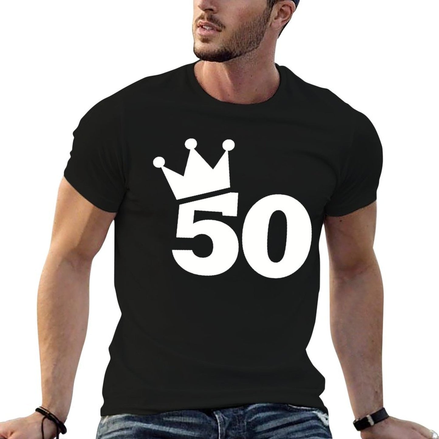 50th Birthday Crown Moisture-wicking T-Shirt