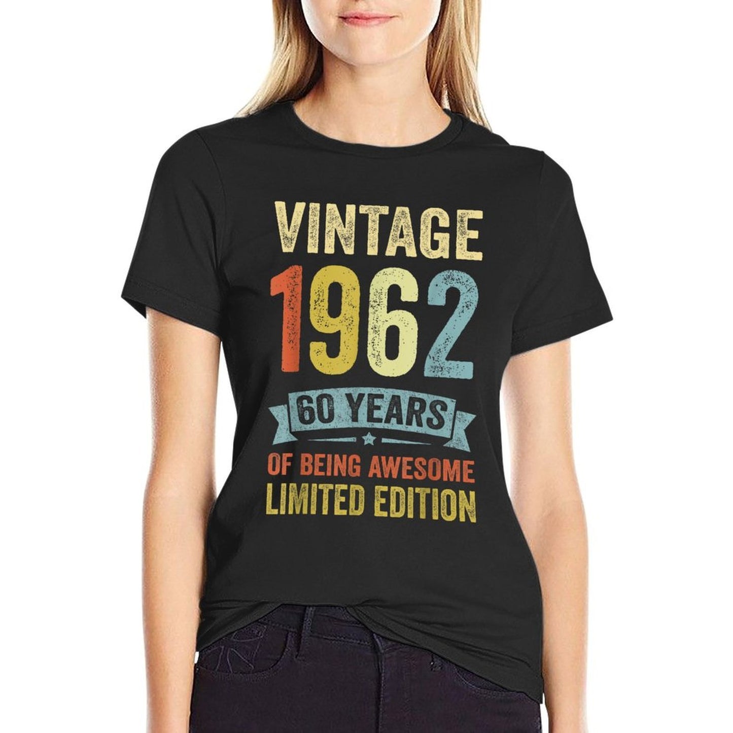 60 Year Old Gifts Vintage 1962 Limited Edition 60th Birthday Moisture-wicking T-Shirt