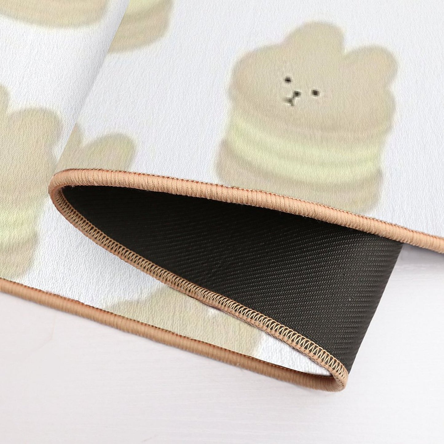 Vanilla Bunny Fatcaron Fade-Resistant Bath Mat