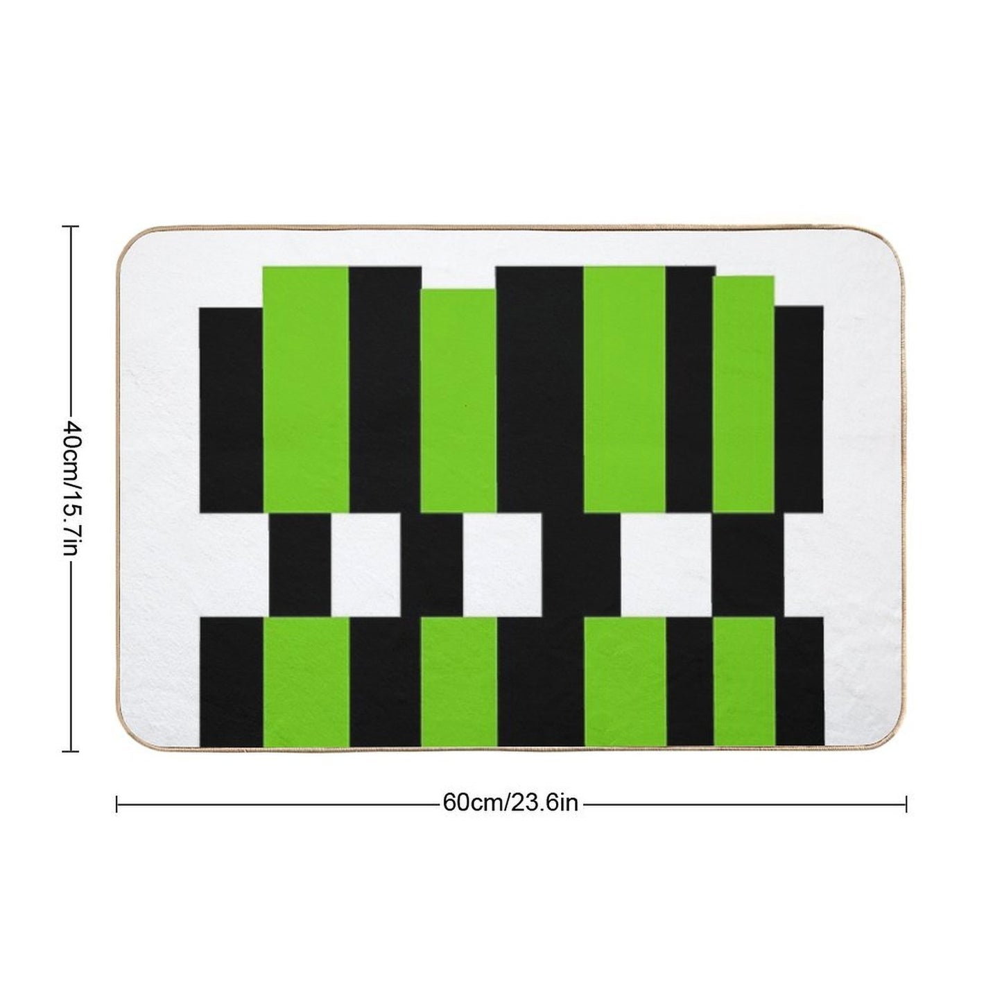 Geometric Pattern Anti-Trip Bath Mat