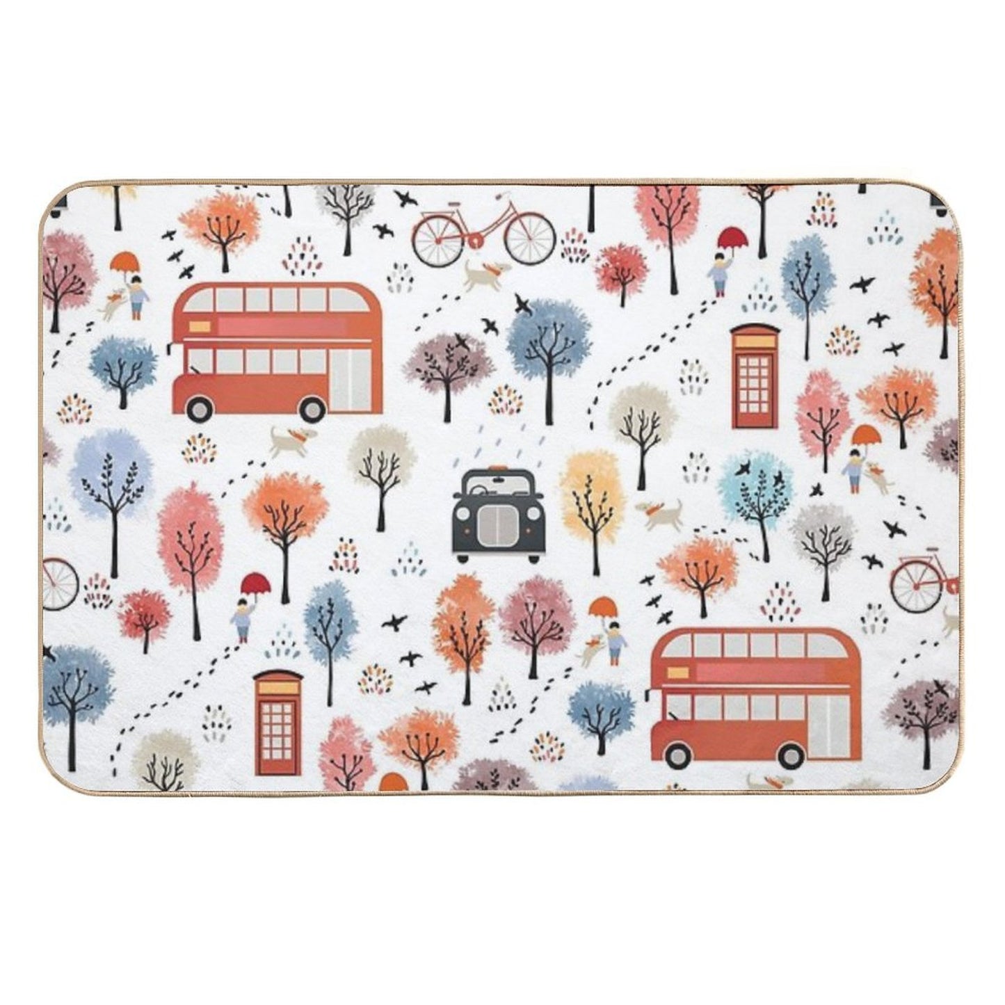 London Transport High-Traffic Bath Mat