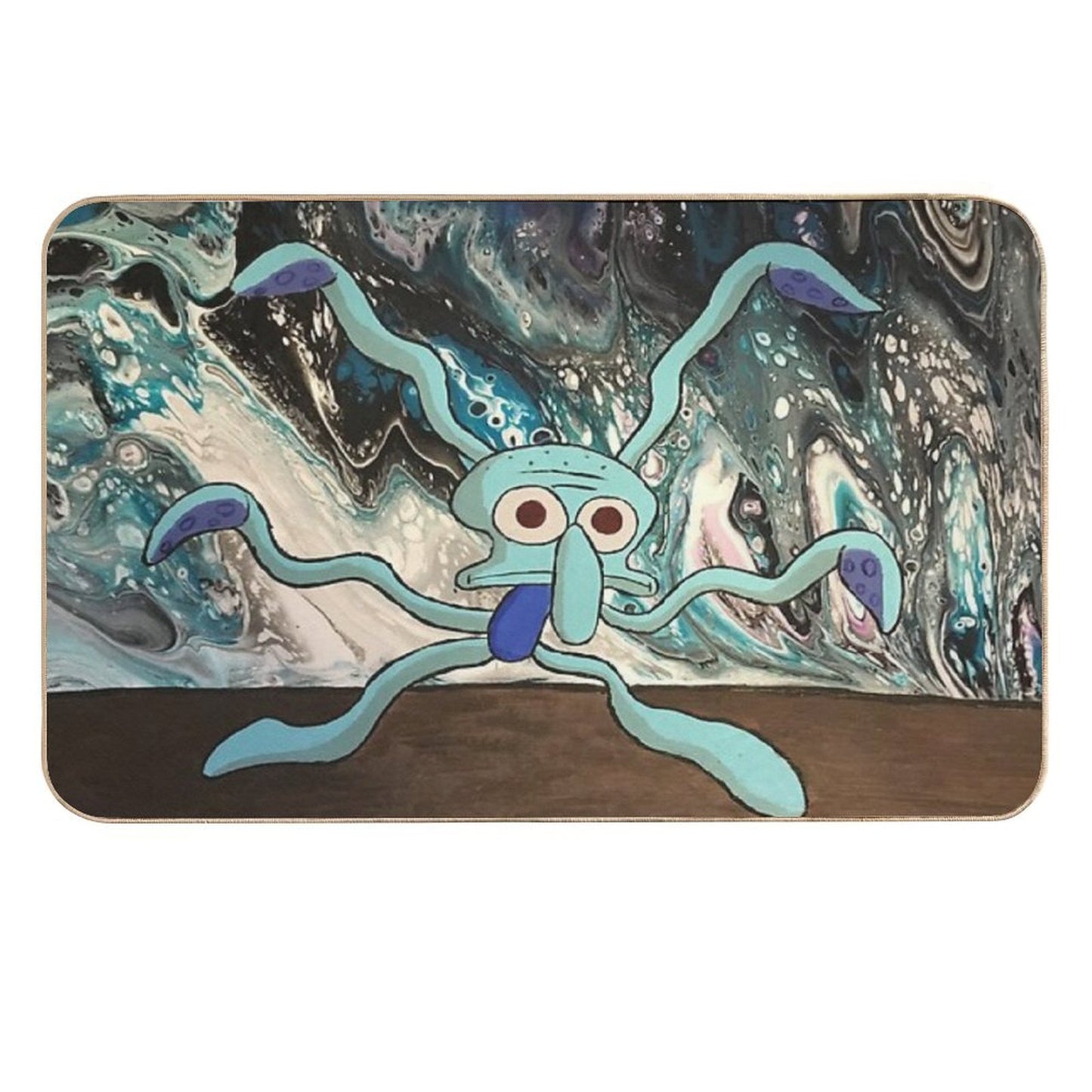 Funky Squidward Rapid-Drying Bath Mat