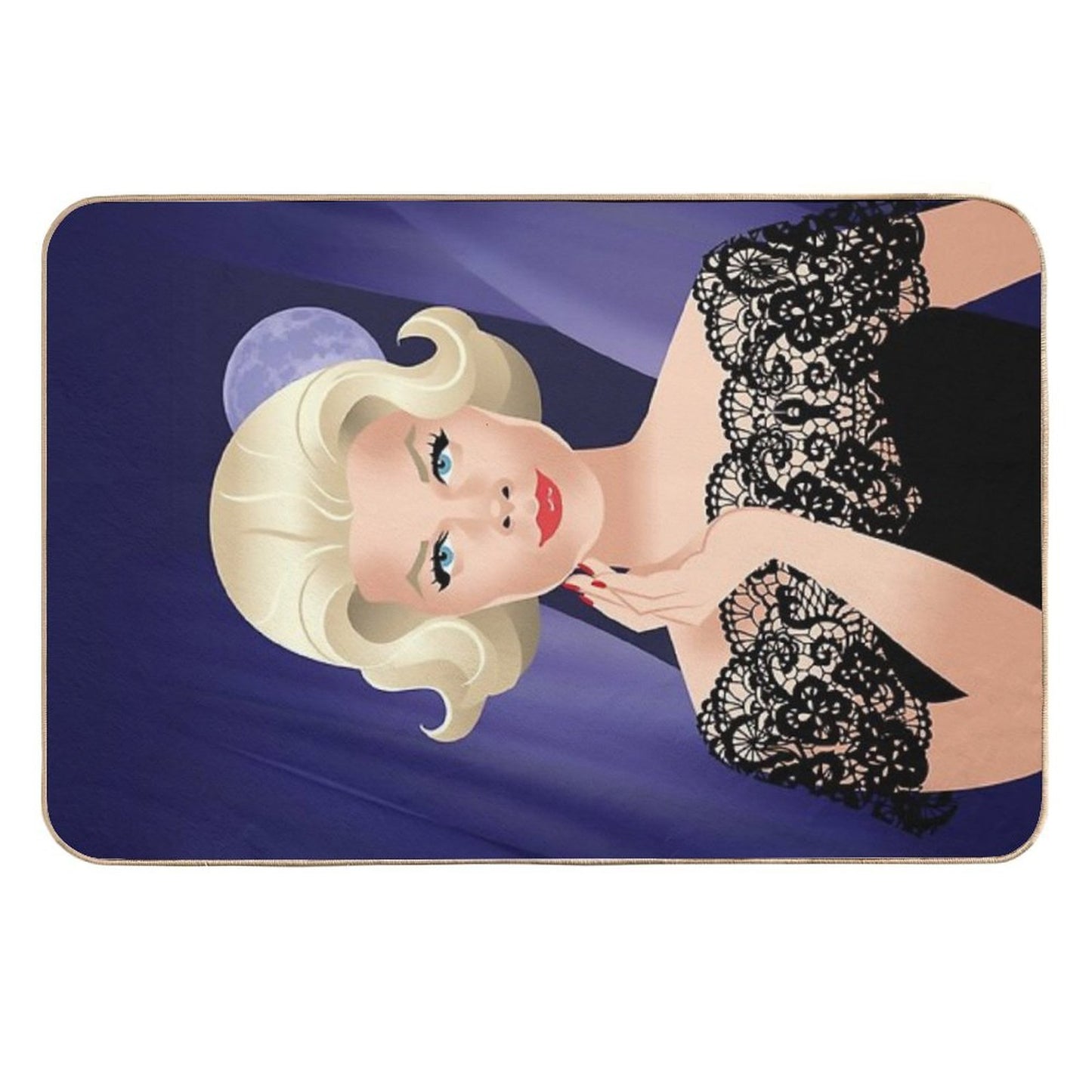 Lace Gown Lady Anti-Trip Bath Mat