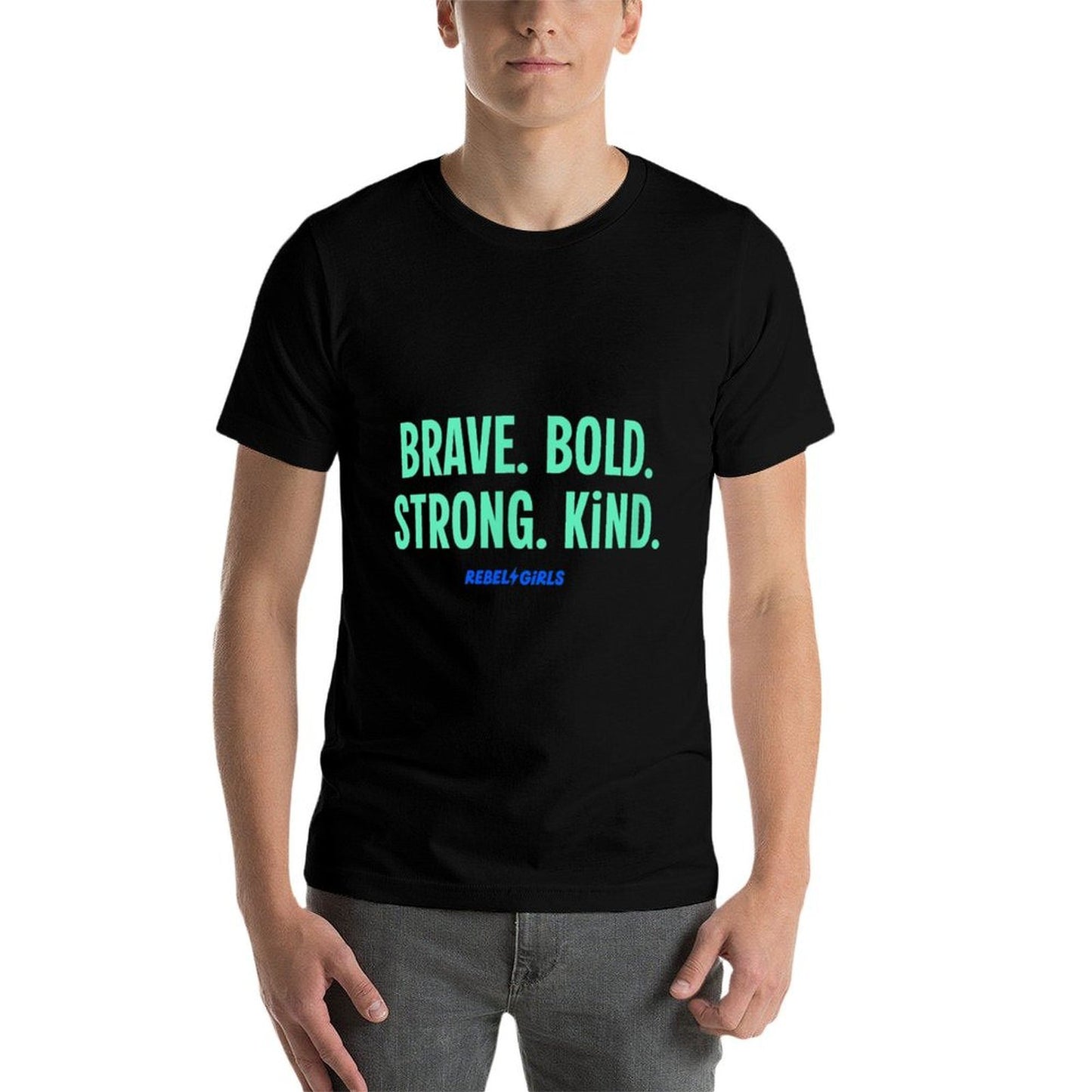“Brave. Bold. Strong. Kind.” Minimalist Relaxed-fit T-Shirt