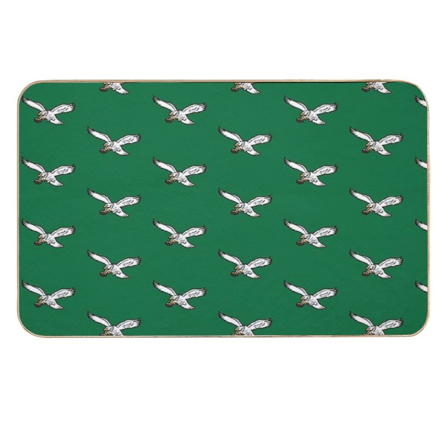 Eagles Retro Logo Kelly Green Slip-Resistant Bath Mat