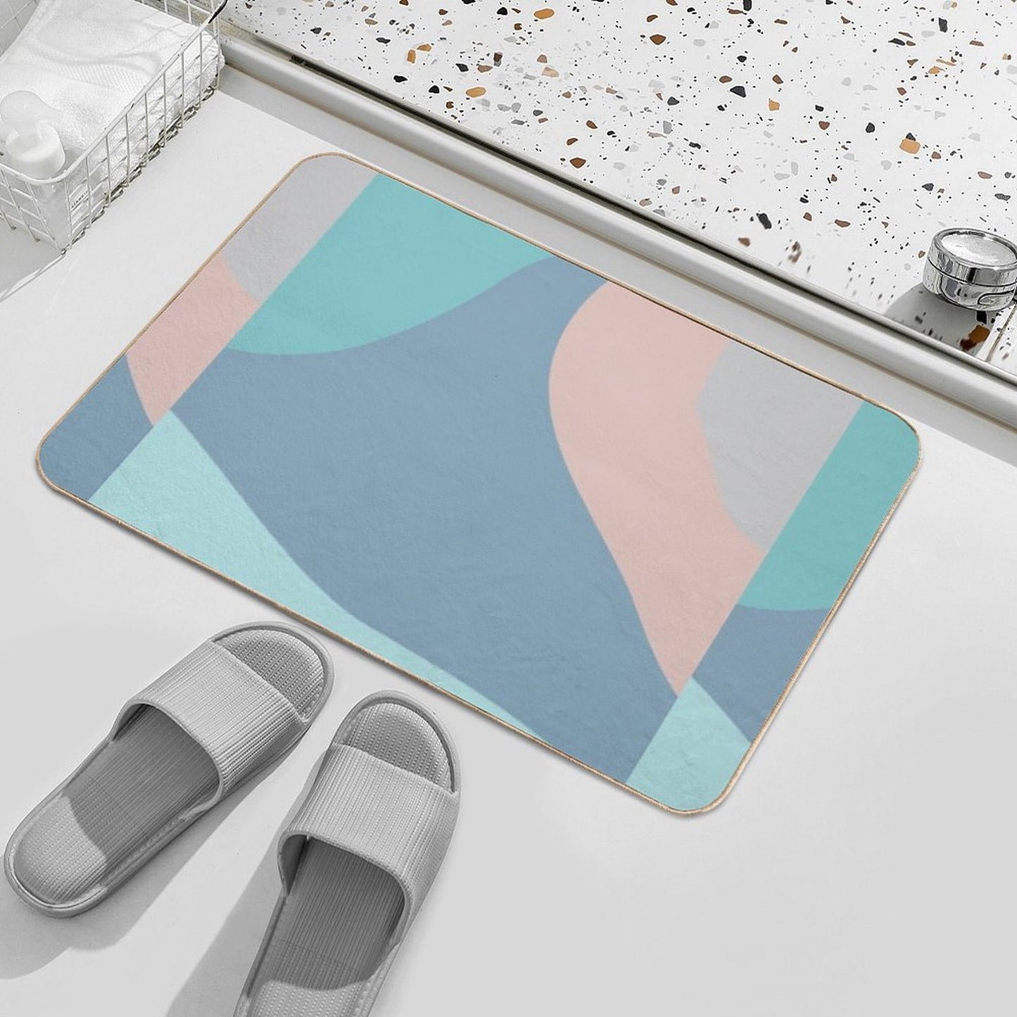 Chill Ocean Vibes Anti-Trip Bath Mat