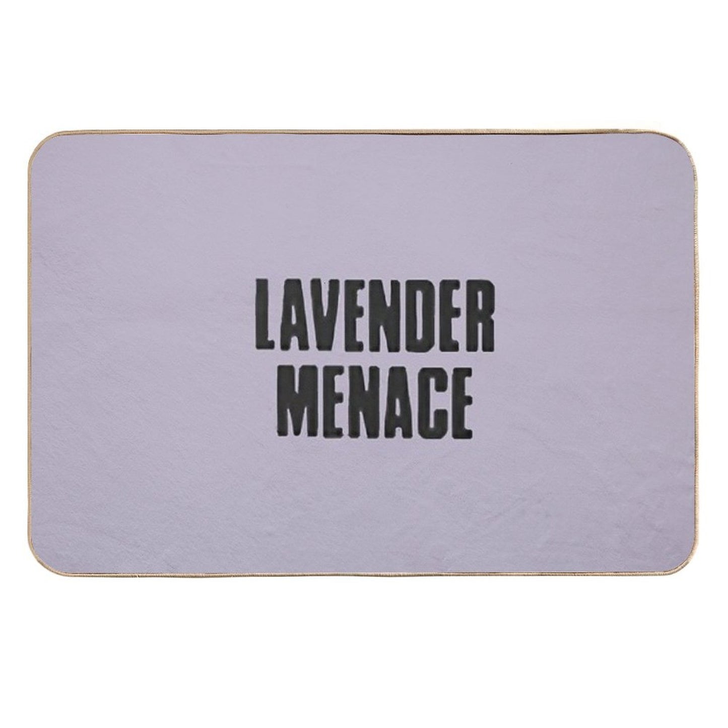 Vingtage Lesbian Feminist Lavender Menace Odorless Bath Mat