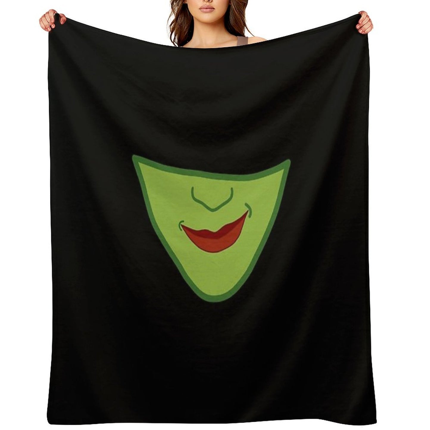 Elphaba From Wicked The Musical Sustainable Throw Blanket
