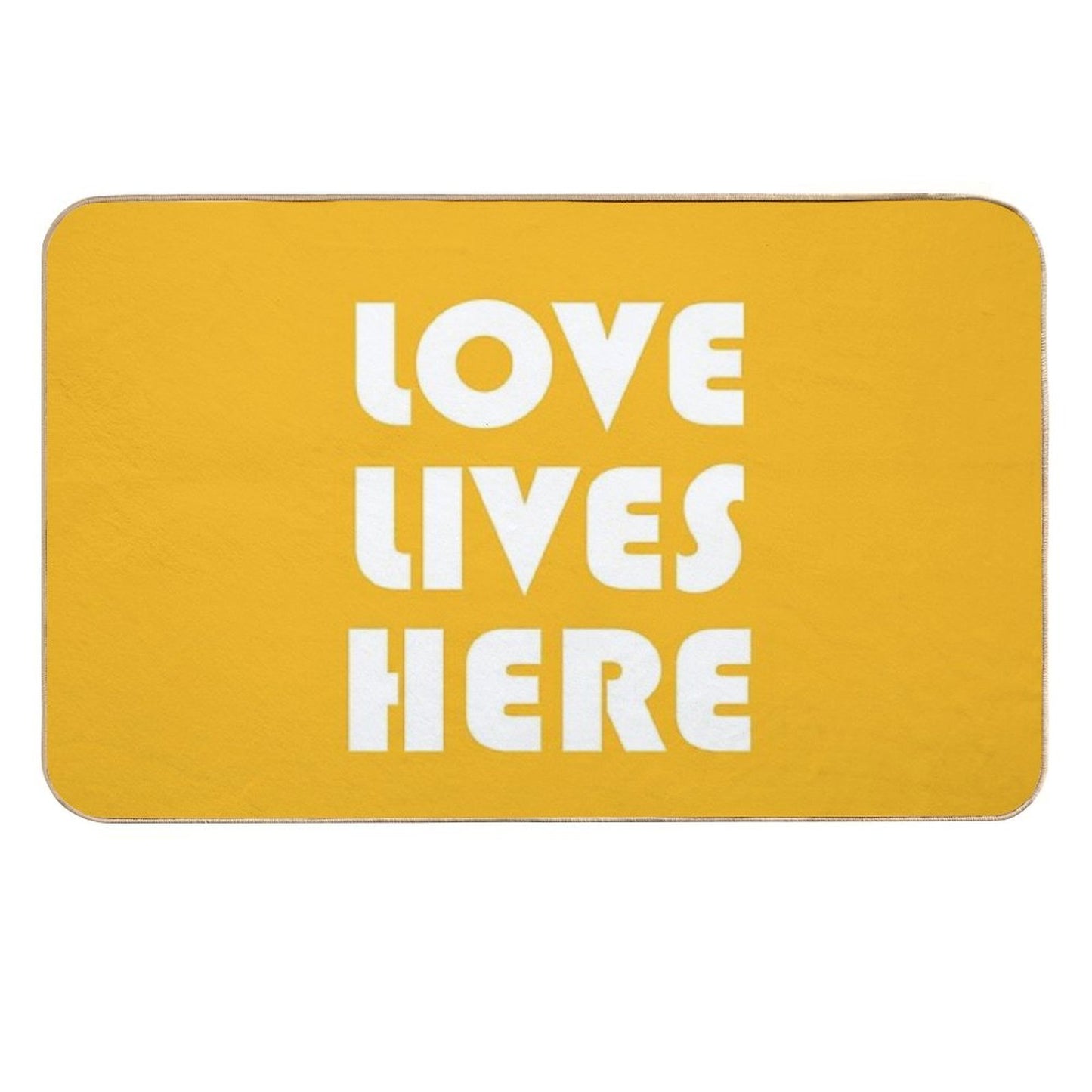 Love Lives Here Repositionable Bath Mat