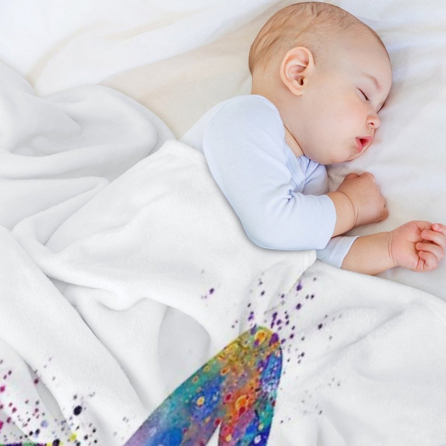 Gymnastics Tumbling Watercolor Sports Anti-pilling Throw Blanket