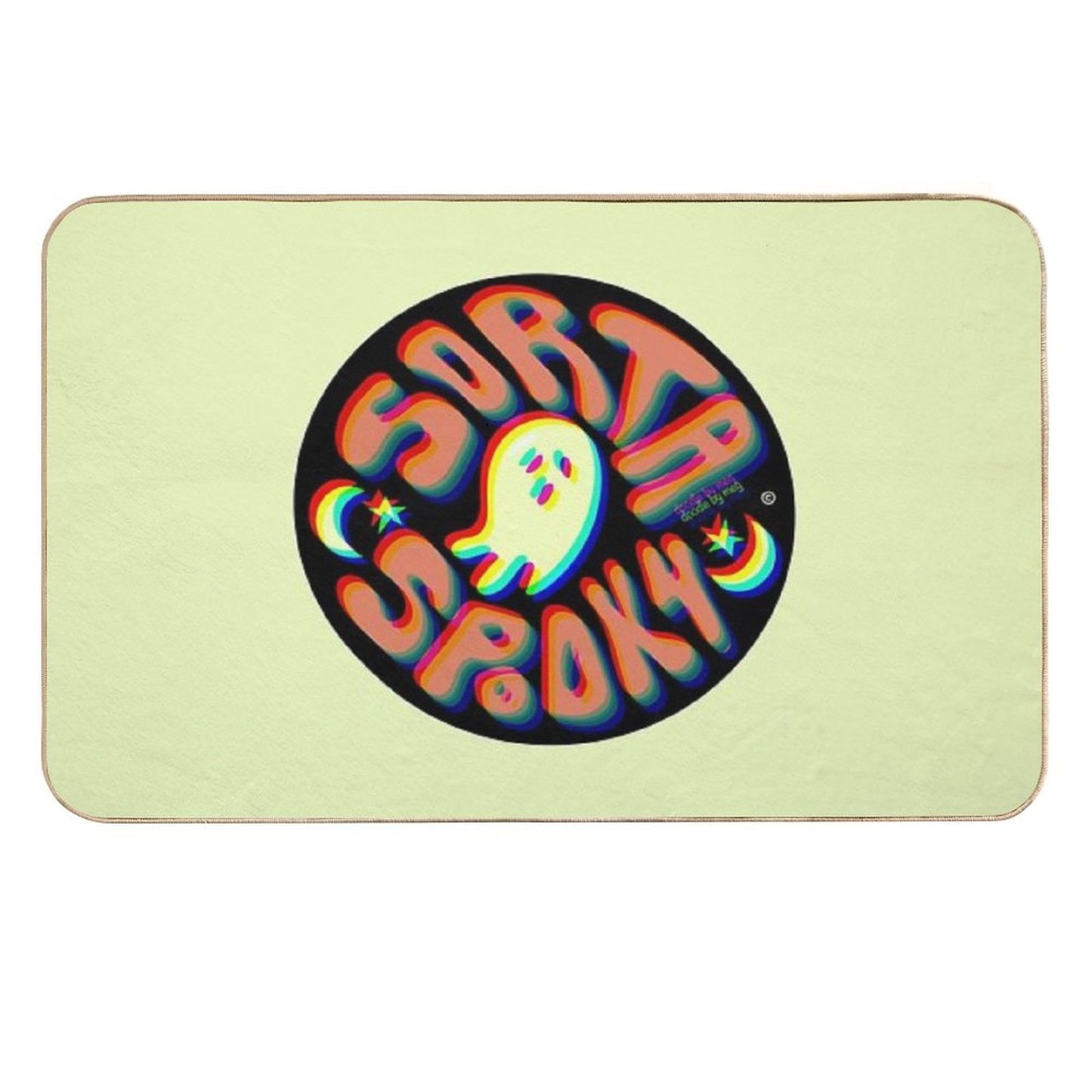Sorta Spooky © 3D Easy To Clean Bath Mat