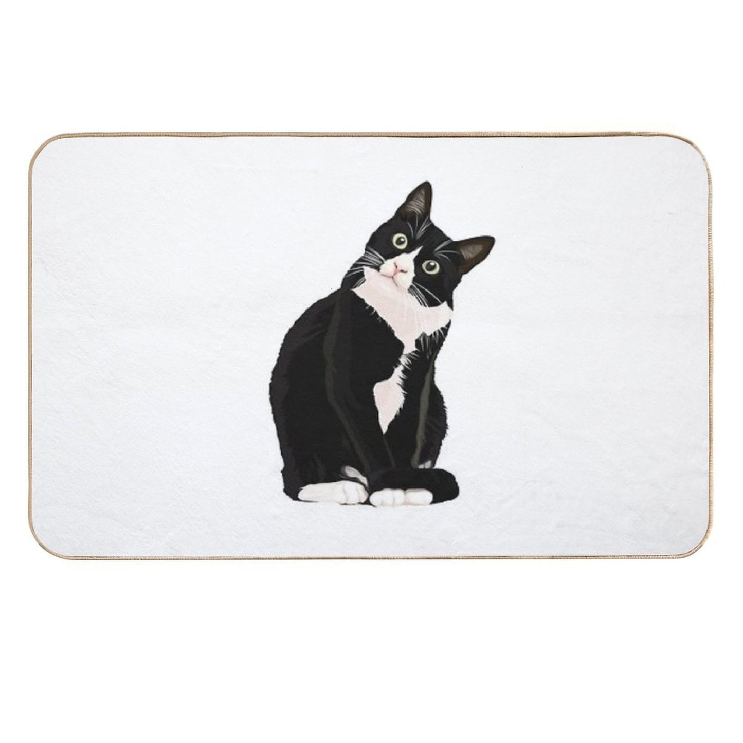Black Cat Rapid-Drying Bath Mat