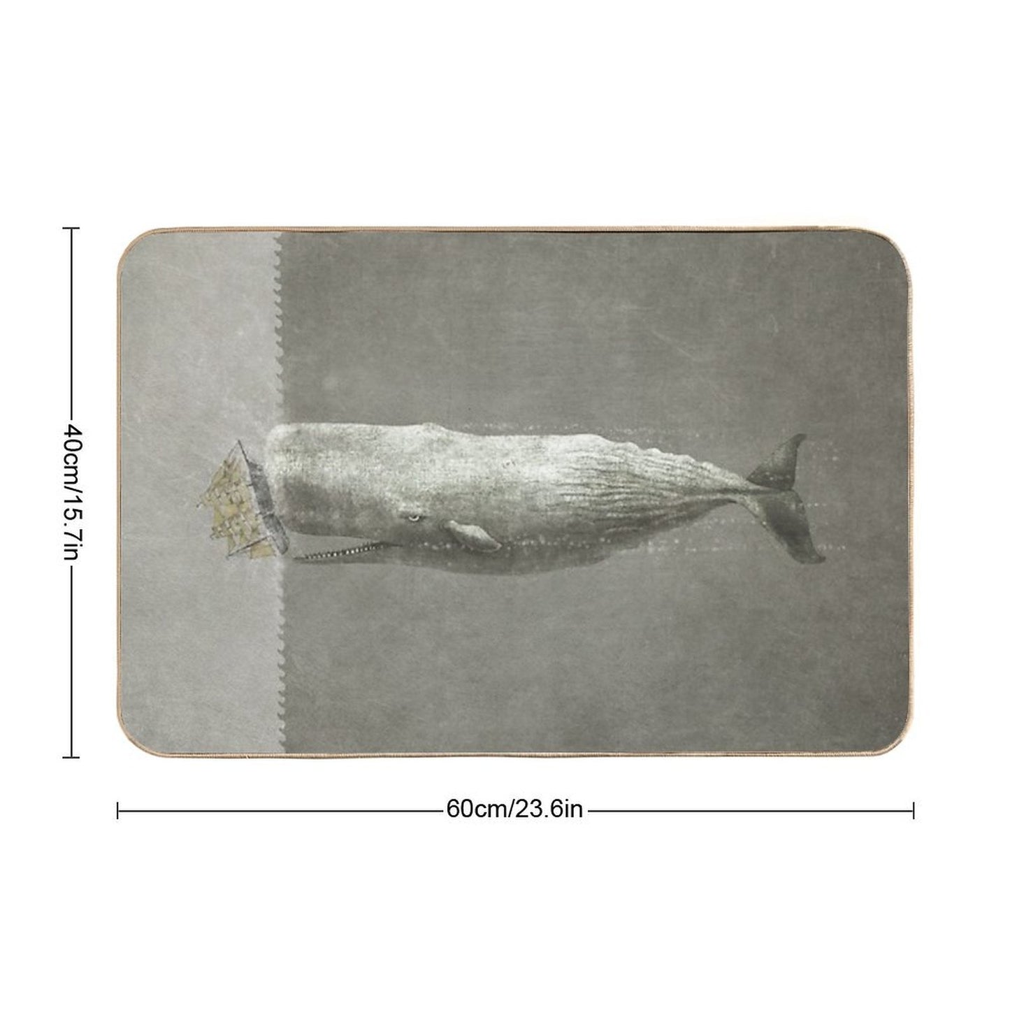 Revenge of The Whale Durable Bath Mat
