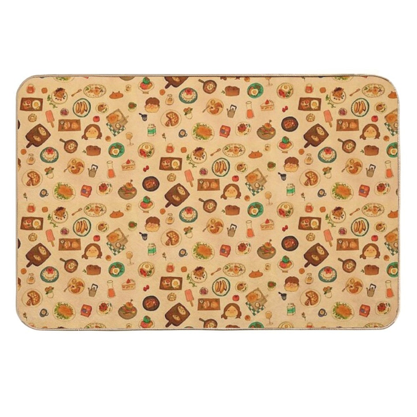 Dishes Easy To Clean Bath Mat