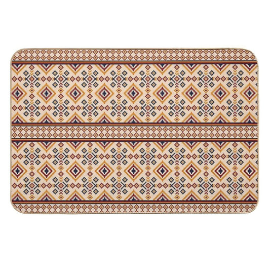 Pattern Seamless Pixel Art Ethnic Geometric for Fabric  Repositionable Bath Mat