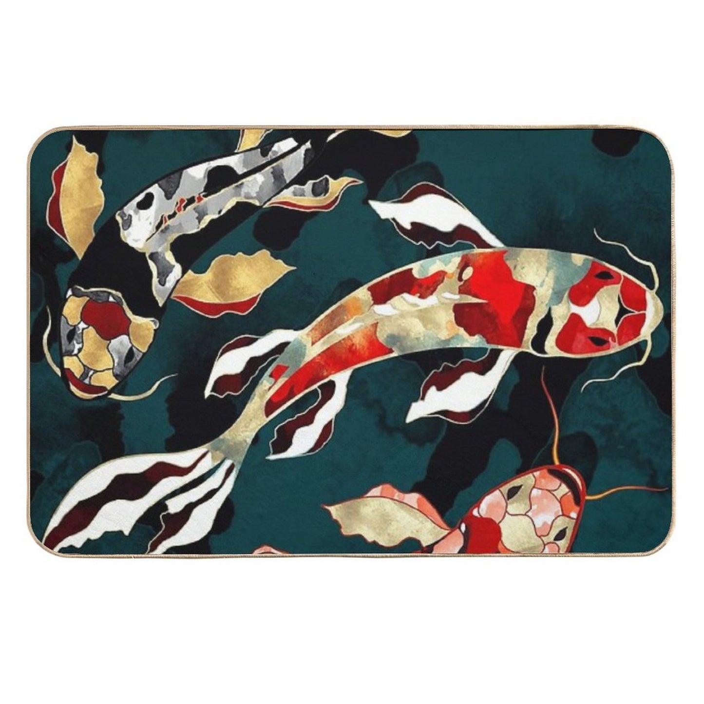 Metallic Koi Odorless Bath Mat