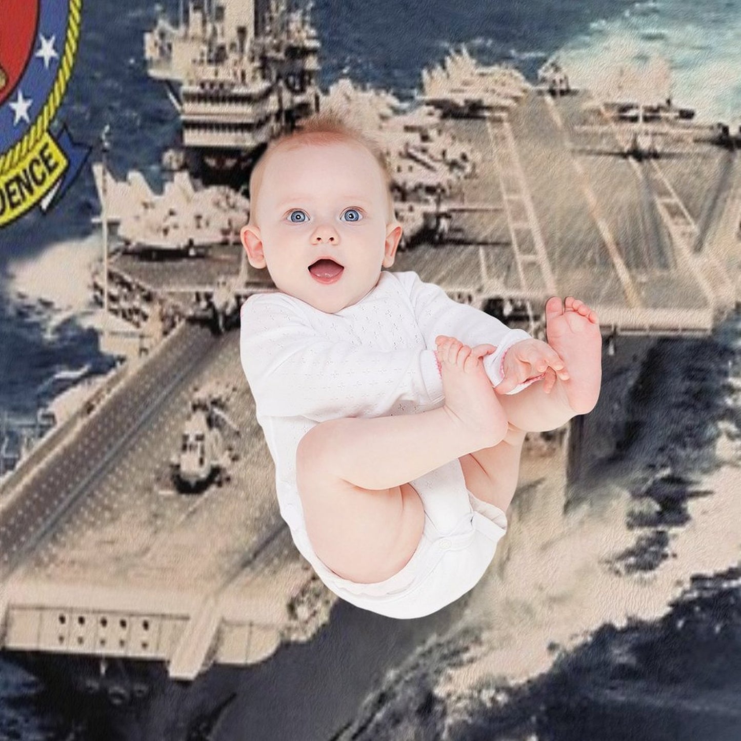 CV-62 USS Independence Sustainable Throw Blanket
