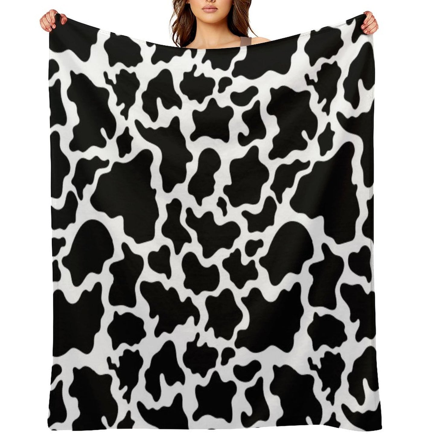 “Classy Cow” Easy Care Throw Blanket