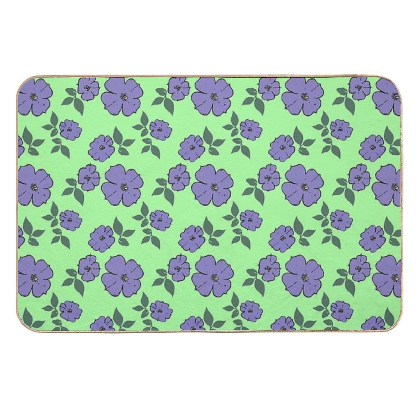 Lilacs Party Slip-Resistant Bath Mat