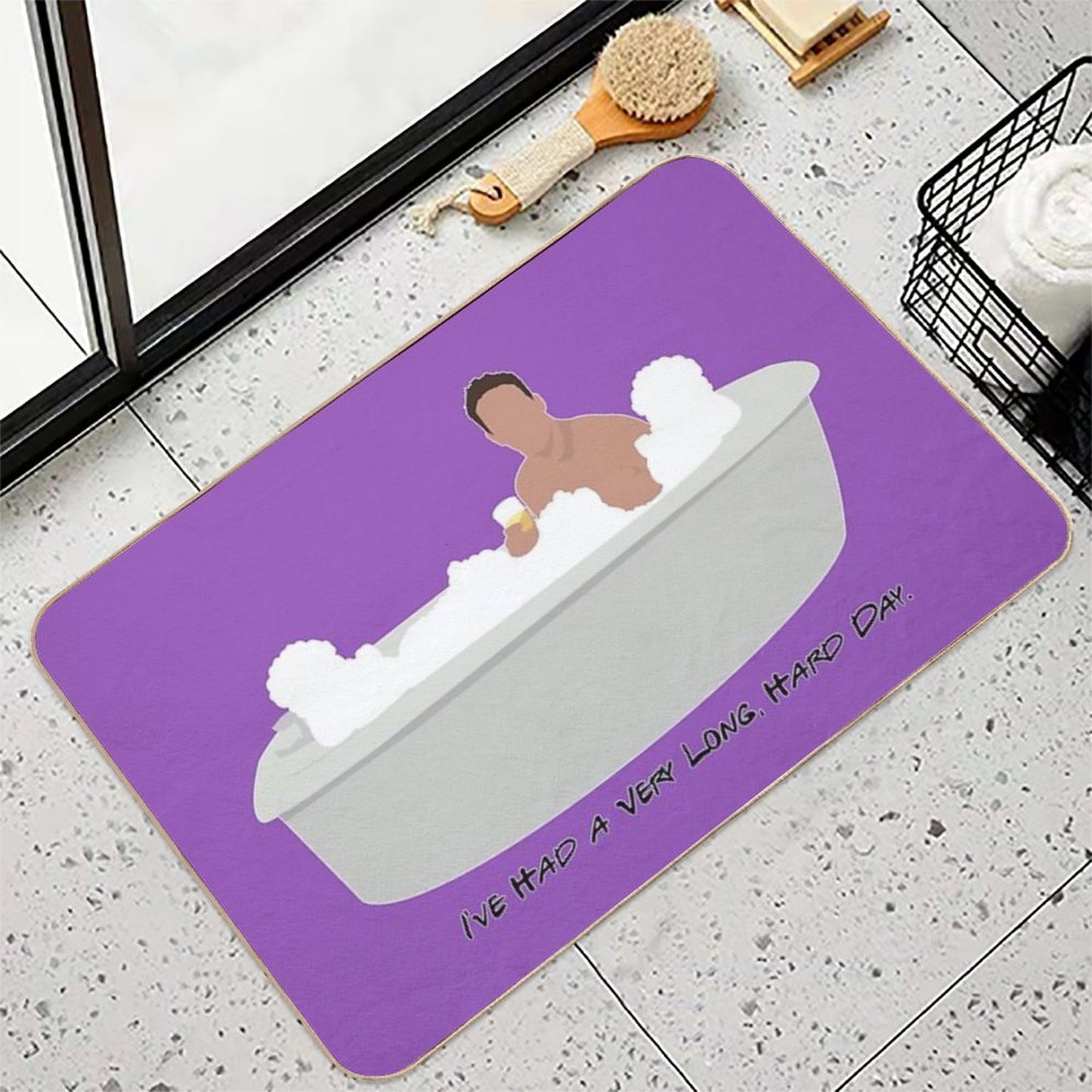 I've Had A Very Long, Hard Day High-Traffic Bath Mat