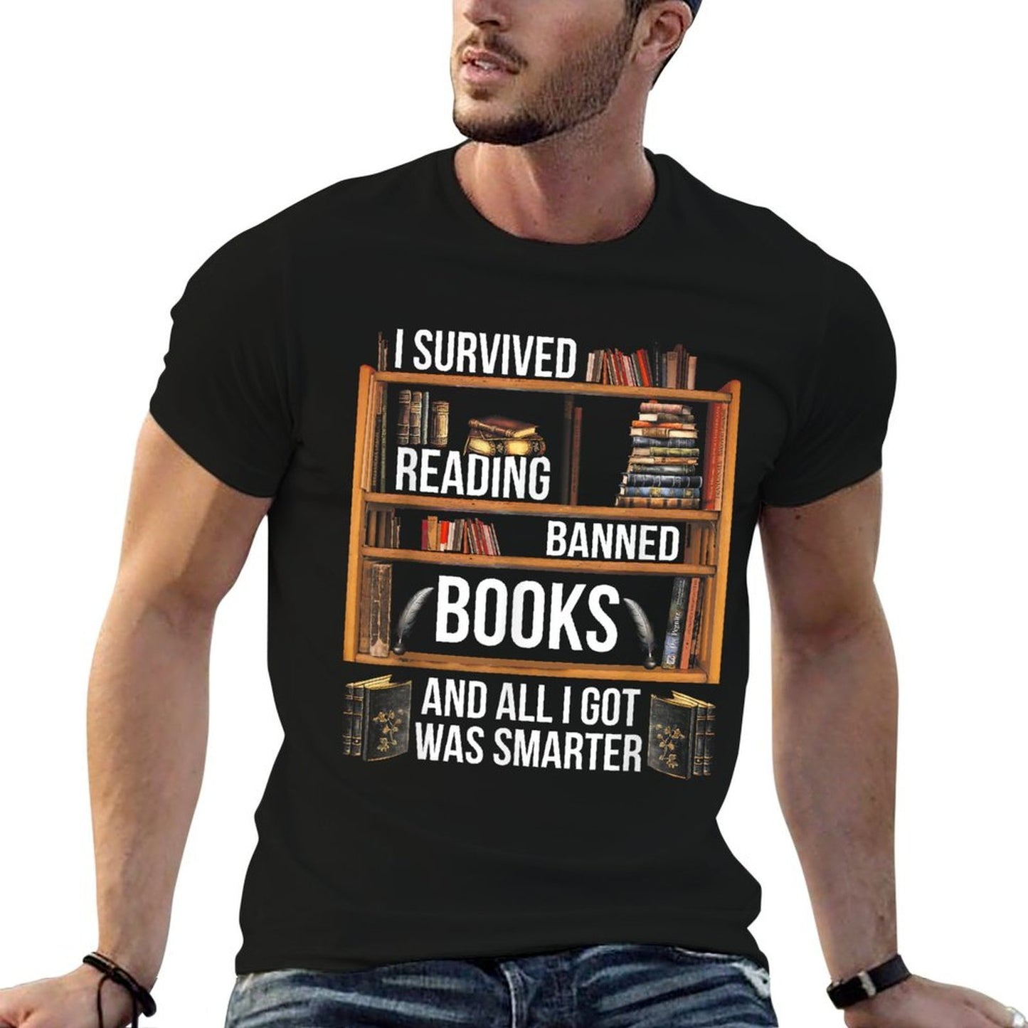 I Survived Reading Banned Books And All I Got Was Smarter Breathable T-Shirt