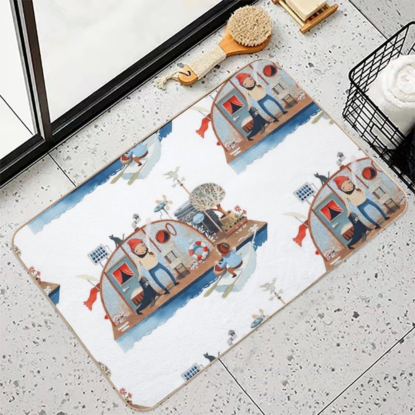 Captain Bernaidle Absorbent Bath Mat